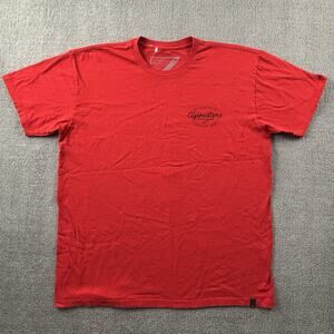 Alpinestars Shirt Adult Large Red Short Sleeve Racing Active Casual Men's